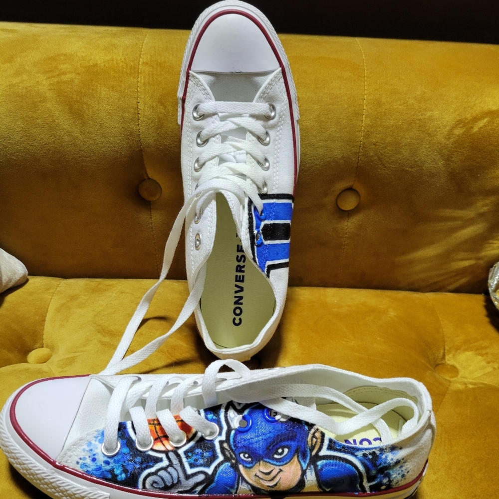 Converse Size 8 (Womens) Size 6 (Mens) Custom Duke Blue DevilsTennis